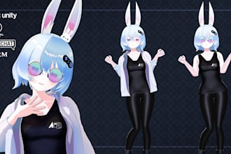 custom vrchat avatar,live2d model,vrc furry,nsfw avatar,vrc character,3d blender