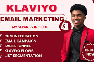 klaviyo email marketing and flows automation weebly website promotion