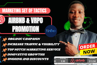 do airbnb promotion, vrbo marketing to increase traffic and rank
