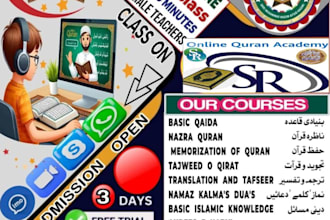 teach the holy quran with tajweed and proper pronunciation