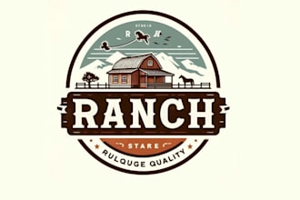 design a vintage farm and ranch logo for your business