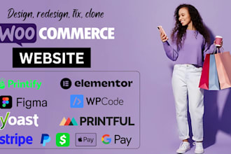 woocommerce store,dropshipping website,ecommerce,shopify redesign,printify,SEO