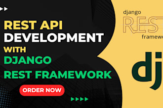 develop  rest API and web app using django rest framework