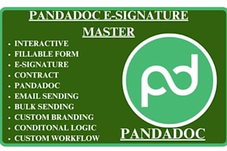 do interactive and responsive fillable form e signature contract with pandadoc