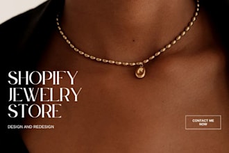 design shopify jewelry store,dropshipping store jewelry shopify website redesign