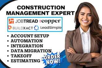 jobtread buildxact coconstruct copper plangrid fieldlens bidtracer raken esub
