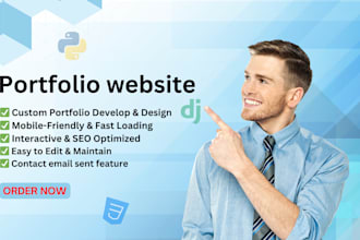 develop a professional dynamic portfolio website
