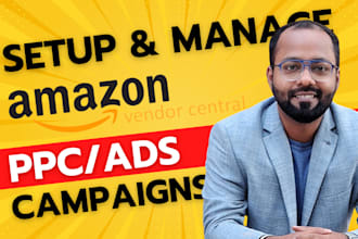 setup and manage amazon ads or amazon ppc for amazon seller or vendor central
