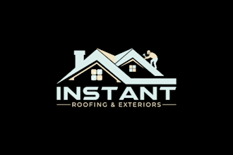 do conservative roofing and exterior repair logo design