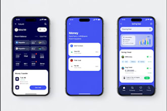develop mobile banking app, investment app, finance app, p2p payment app