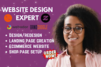 redesign webador readymag website zazzle store setup bandoogle customization