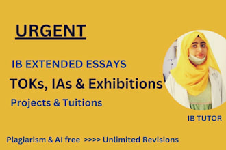 help you with ib ia, extended essay, ee, ess, and exhibition