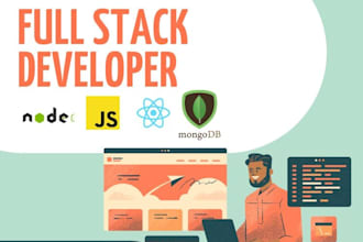 do website development as full stack web developer, front end, backend developer