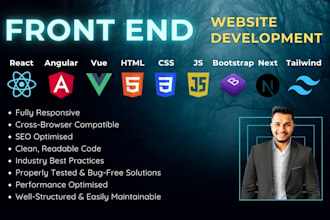 be your front end web developer for a responsive website