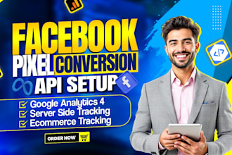 setup or fix meta pixel conversion API ga4 server side tracking  via GTM