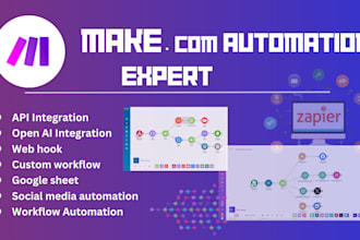 build made com make com automation made com zoho flow API integration