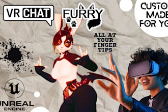 custom vrchat avatar, vrc furry, fursona furry nsfw animaze, vseeface