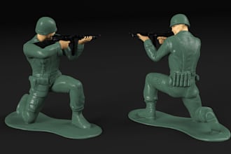detail 3dtoy model 3d action figure 3d character for printing and rendering