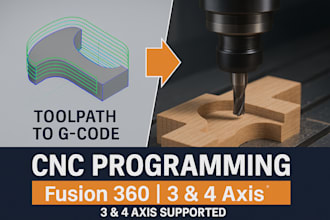 do 3 axis and 4 axis cnc router machine programming using fusion 360