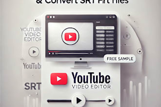 create youtube captions and convert srt files with a free sample