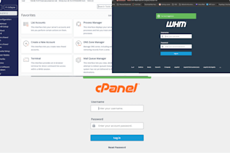 be your cpanel, whm, plesk, virtualmin webmin and linux server administrator