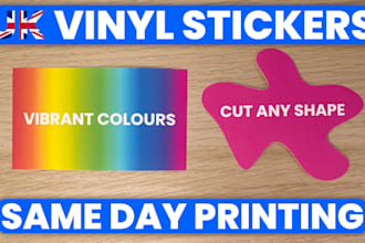 cut custom vinyl decals and stickers UK