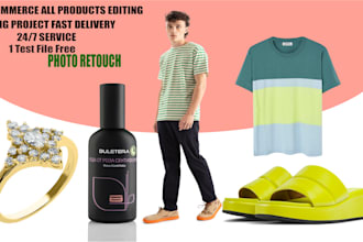 do ecommerce product photo editing, photo retouching