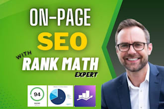 set up rank math SEO with 90 score for onpage optimization