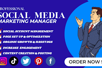 be your expert social media marketing manager and content creator