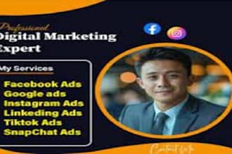 set up your facebook ads, instagram ads, tiktok ads, pinterest ads, google ads