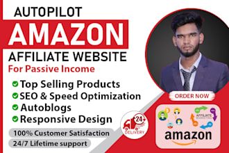 create autopilot amazon affiliate marketing website for passive income