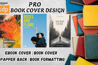 book cover design, ebook cover, kindle book cover, kdp book cover, paperback