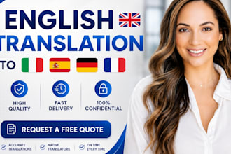 translate native books, novels from english to spanish french italian and arabic