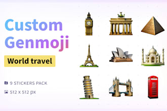 create genmoji stickers pack using ai