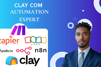 set up clay com integrations with make com  smartlead hubspot zoho
