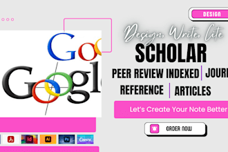write, cite, papers references articles on scholar peer review indexed journal