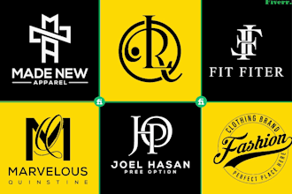 do modern minimalist luxury clothing and fashion logo design with brand identity