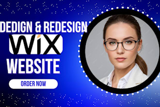design or redesign wix landing page wix portfolio website wix website design
