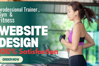 modern fitness website, personal trainer, sports, gym, meditation
