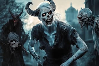 create images for characters in horror and dark fantasy