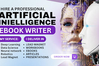 artificial intelligence ebook, online video course, PPT slide, pdf lead magnet