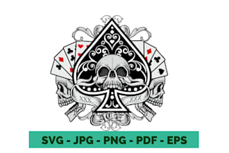 do elegant poker chip, playing card, poker logo or any graphics design