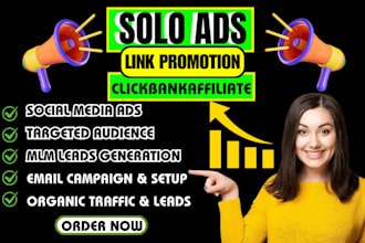 do viral affiliate link promotion solo ads sign up MLM leads CPA link promotion