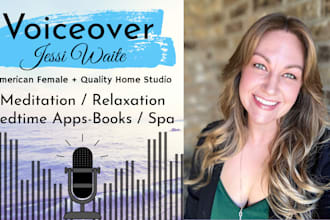 do soothing female voiceover for meditation and relaxation