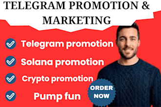 promote your telegram group and channel solana memecoin token launch marketing