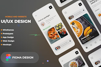 do wireframe design, UI UX design for website and mobile app