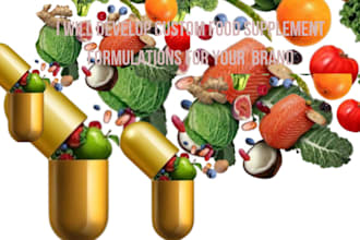 develop custom food supplement formulations for your  brand