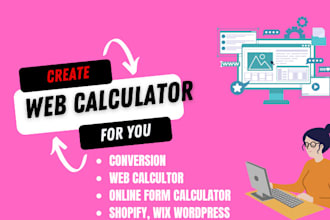 create web calculator for wordpress, wix, shopify, etc