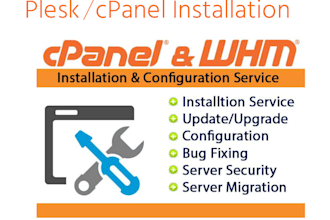 do setup and configuration your server control panel cpanel, whm or other