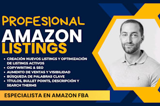 creo y optimizo tu listing de amazon para que multipliques tus ventas